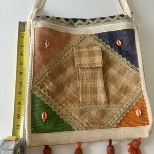 Multicolor Patchwork Shoulder Bag